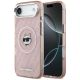 Etui Karl Lagerfeld IML Choupette Head Logo MagSafe na iPhone 17 Air - różowe