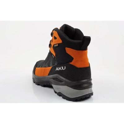5. Aku buty sportowe trekkingowe męskie Adapta Gore-tex skórzane czarne pomarańczowe
