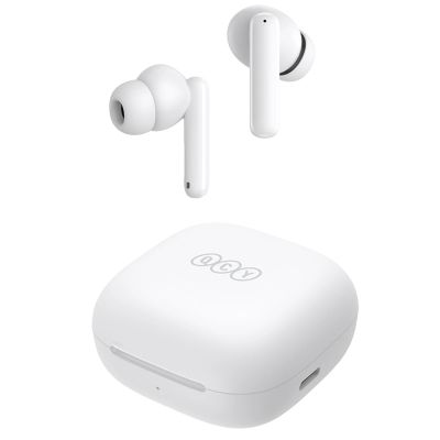 2. Słuchawki dokanałowe QCY T13 z ANC IPX5 Bluetooth 5.3 - białe