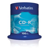 Płyta CD Verbatim 43411 (700MB; 52x; 100szt.; Cake)