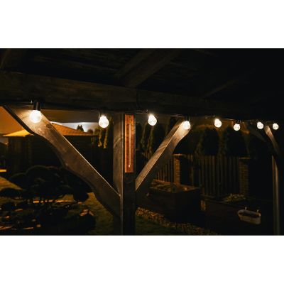 5. LAMPA SOLARNA GIRLANDA OGRODOWA PARTY LIGHT 10 LED 3.8M