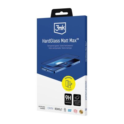 3. Matowe szkło hartowane 3mk HardGlass Matt Max na Apple Iphone 17 Pro