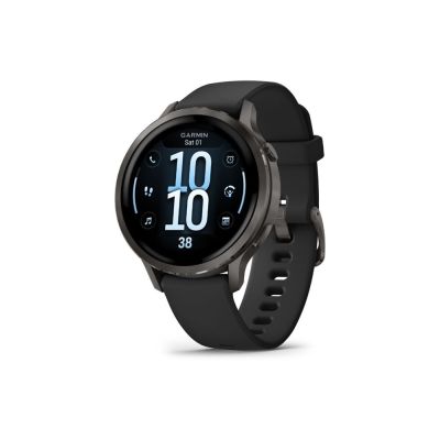 7. Garmin Venu 4 3,05 cm (1.2") AMOLED 41 mm Cyfrowy 390 x 390 px Ekran dotykowy Czarny Wi-Fi GPS