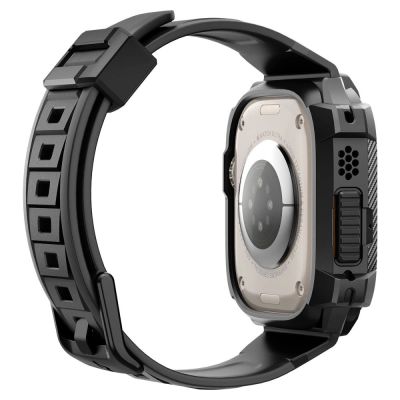 13. Etui z paskiem Spigen Rugged Armor Pro na Apple Watch Ultra (49 mm) - czarne