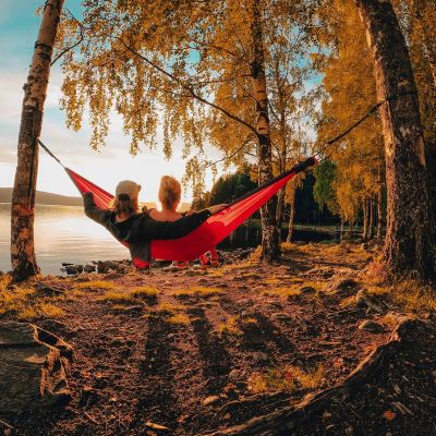 3. Hamak turystyczny Ticket To The Moon King Size orange / darkgrey (TMK3503)