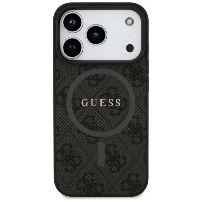 3. Etui Guess 4G Ring Classic Logo MagSafe  do iPhone 17 Pro - czarne