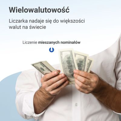16. Profesjonalna liczarka nominałowa do banknotów Extralink LockStar MG X-600 UV, IR
