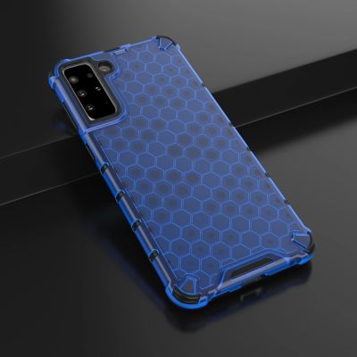 14. Honeycomb etui pancerny pokrowiec z żelową ramką Samsung Galaxy S22+ (S22 Plus) niebieski