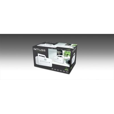 4. Radioodtwarzacz Muse M-28 RDW przenośne radio FM/CD/MP3/Jack/USB Biały
