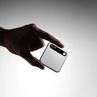 10. Rejestrator głosu BOYA Notra z transkrypcją AI - srebrny