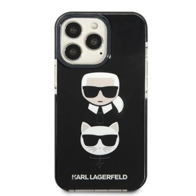 3. Etui Karl Lagerfeld Karl&Choupette Head na iPhone 13 Pro Max - czarne