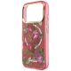 6. Etui Guess IML Glitter Blossom Roses na iPhone 17 Pro Max / 18 Pro Max - burgundowe