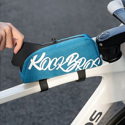 2. Torba rowerowa Rockbros G009 Flash Journey na górną rurę 0.8 l - niebieska
