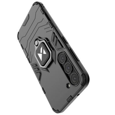 18. Wozinsky Ring Armor etui Samsung Galaxy S23 pancerny pokrowiec uchwyt magnetyczny ring czarne