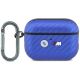 Etui BMW M Carbon Metal Logo na AirPods Pro 3 - jasnoniebieskie