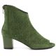 2. Botki damskie ażurowe open toe zielone M.Daszyński MR1954-23