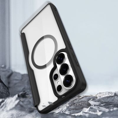 10. Etui Dux Ducis Skin X Pro z portfelem kompatybilne z MagSafe na Samsung Galaxy S26 Ultra - czarne