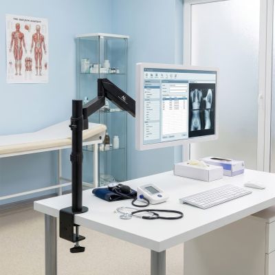 11. Uchwyt biurkowy do monitora Maclean MC-775 (biurkowy; 17" - 32"; max. 8kg)
