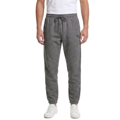 Spodnie dresowe dresy Calvin Klein Fleece Logo Tape Jogger Grey Heather - LZ04LE291G-P7E