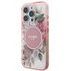 2. Etui Guess IML Flower & Tonal Circle MagSafe na iPhone 16 Pro Max - różowe
