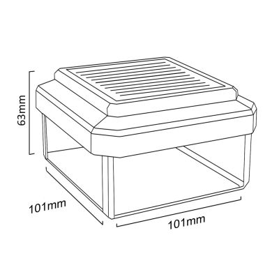 16. GREENBLUE LAMPA SOLARNA NA SŁUPEK 100*100 - DASZEK KOPERTOWY GB128
