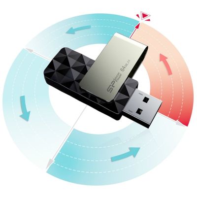 5. Pendrive Silicon Power Blaze B30 32GB USB 3.1 kolor czarny (SP032GBUF3B30V1K)