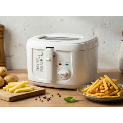 8. Frytownica Esperanza SPRING ROLL EKG012 (2,5 l; 1800W; kolor biały)