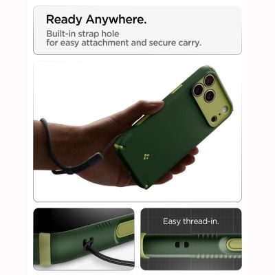 14. Etui Spigen Nano Pop MagSafe na iPhone 18 Pro / 17 Pro - zielone
