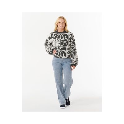 4. Sweter RIP CURL AOTS-TY WILLIAMS JACQUARD CREW czarny