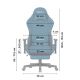 9. Fotel obrotowy Huzaro Force 5.7 Blue