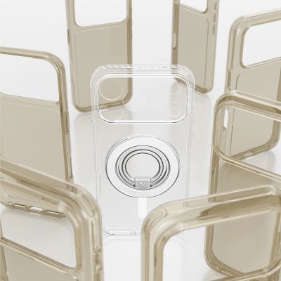 11. Etui AMAZINGTHING Titan Pro Lens Ring Set na iPhone 18 Pro Max z osłoną aparatu i ringiem magnetycznym kompatybilne z MagSafe - przezroczyste