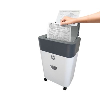 12. HP Niszczarka ONESHRED Auto 100CC, biało-szara