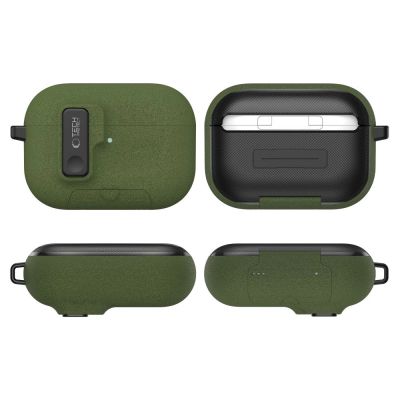 5. Etui Tech-Protect Slim Hook na AirPods Pro 3 - Zielone