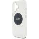 6. Etui Guess IML Metal Colored Circle Classic Logo MagSafe na iPhone 16 - czarne