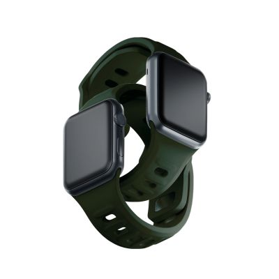 16. Pasek silikonowy 3mk Silicone Watch Strap do Apple Watch 38 / 40 / 41 mm - zielony