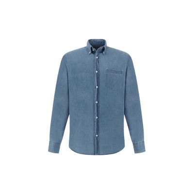 7. Paul&Shark Koszula dżinsowa męska jasnogranatowy denim 99313030-J01