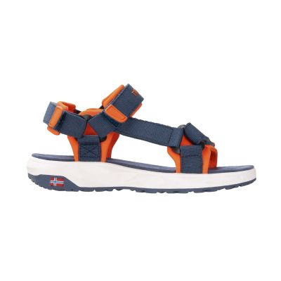 3. Sandały sportowe dziecięce dla chłopca/dziewczynki Trollkids Kids Lysefjord Sandal mystic blue/orange (666-142)