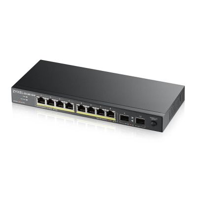 8. Switch Zyxel GS1100-10HP 10p PoE (PoE+: 8) 130W Unmanaged Gigabit