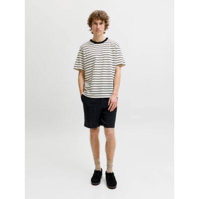 2. Jack&Jones męskie szorty JPSTJAIDEN COBA STRIPE JOG SHORTS REG SN 12274413 BLACK