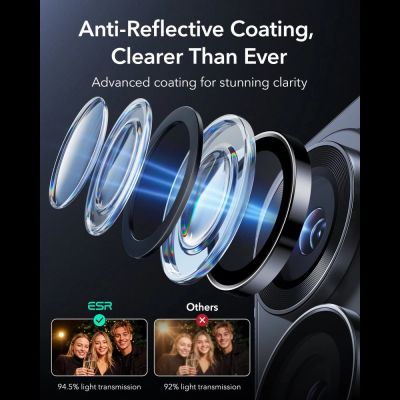 5. Osłona aparatu ESR Armorite Camera Protector na Samsung Galaxy S26 Ultra - czarna