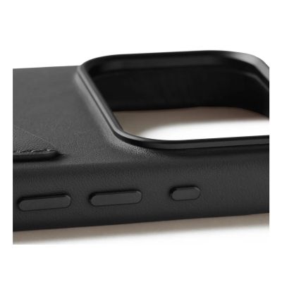 7. Mujjo Wallet Leather Case - etui skórzane do iPhone 17 Pro kompatybilne z MagSafe (black)