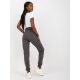 3. Ciemnoszare melanżowe dresowe spodnie basic jogger  (B-005.05)