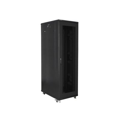 9. LANBERG SZAFA STOJĄCA RACK 19" 42U 800X1000 CZARNA drzwi perforowane