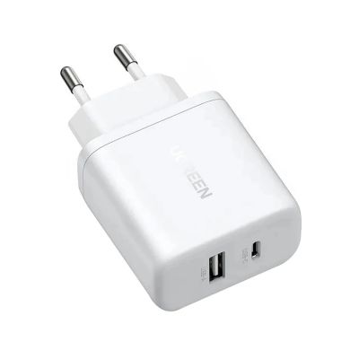 Ładowarka sieciowa Ugreen Nexode N Series X227 20W GaN 1x USB-A 1x USB-C - biała