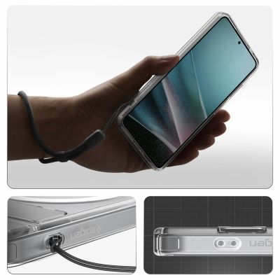 16. Etui Spigen Ultra Hybrid S Mag MagSafe na Samsung Galaxy S26 - przezroczysto-białe