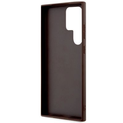 7. Etui Guess 4G Big Metal Logo na Samsung Galaxy S24 Ultra - brązowe