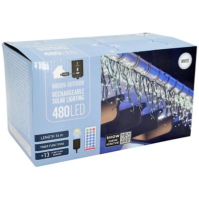 6. ŁAŃCUCH SOLARNY ŚWIETLNY 480 LED BIAŁY
