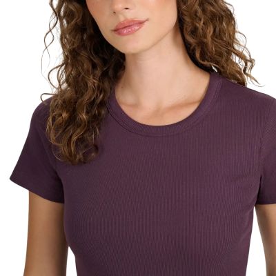 4. Koszulka damska 4F F2337 ciemny fiolet 4FWAW25TTSHF2337 50S