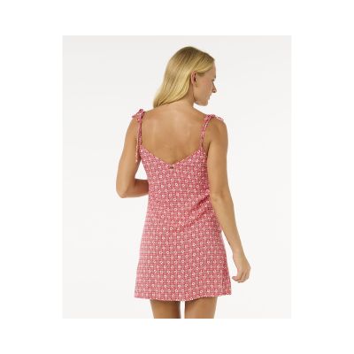6. Sukienka RIP CURL Cala Mayor Mini Tie Dress czerwony
