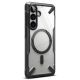 4. Etui Ringke Fusion X Magnetic MagSafe na Samsung Galaxy S26+ - przezroczysto-czarne